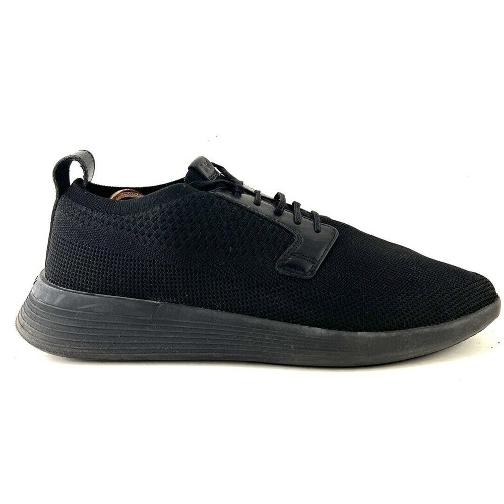 Wolf & Shepard Black Swift Knit Derby Lace Up Sneakers Shoes womens size 10